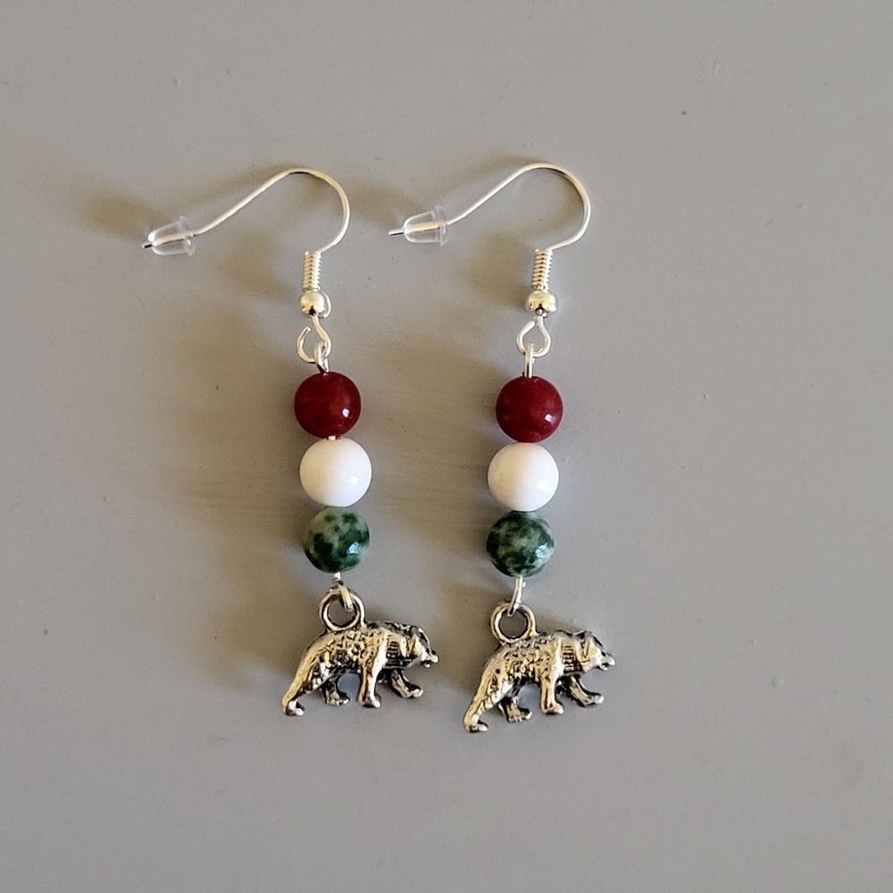 California Bear Earrings